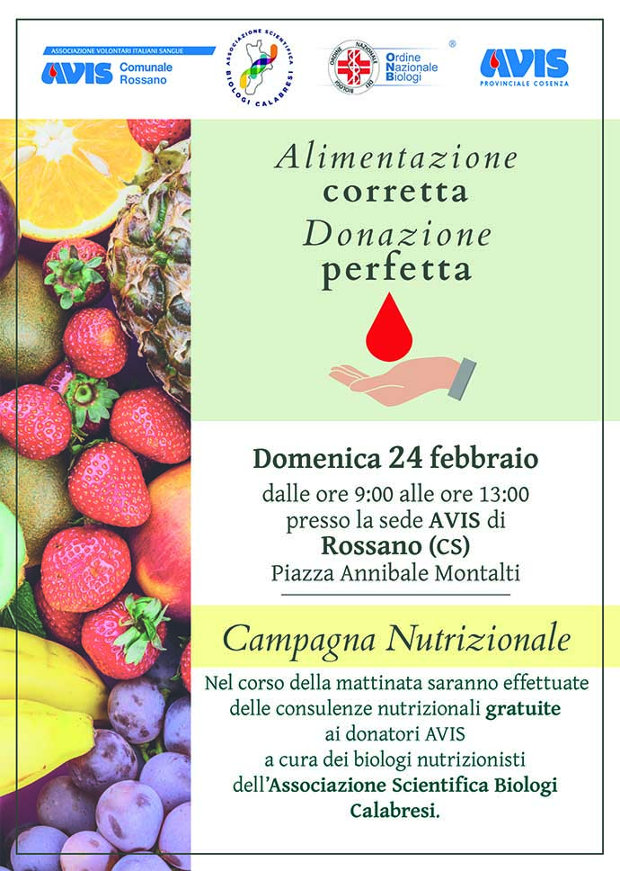 screening donatori avis - Rossano